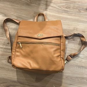 Leather backpack/diaper bag freshly picked